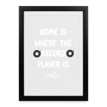 Vinyle - Affiche encadrée (27 × 37 cm) - noir - Devant