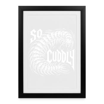 Éventail Scolopender - Affiche encadrée (27 × 37 cm) - noir - Devant