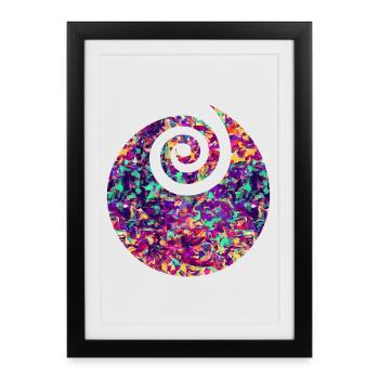 vector graphic graphic vector Vektorgraphik - Framed poster (27 × 37 cm) - black - Front