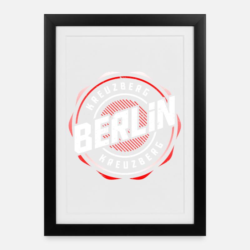 Berlin Kreuzberg - Framed poster (27 × 37 cm) - black