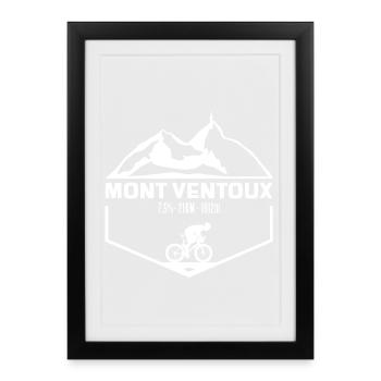 Mont Ventoux - Gerahmtes Poster (27 × 37 cm) - Schwarz - Vorne