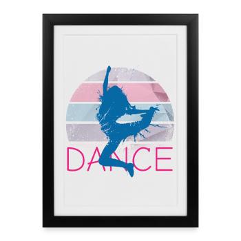 dance 2021 - Affiche encadrée (27 × 37 cm) - noir - Devant