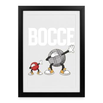 Dabbing Bocce Ball with Jack Bocci Dab Game Bocce - Framed poster (27 × 37 cm) - black - Front