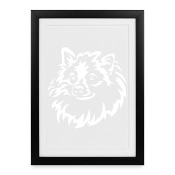 Tête pointue « Black Edition » - Affiche encadrée (27 × 37 cm) - noir - Devant