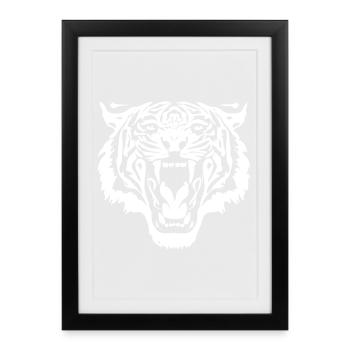 Tiger Head - Framed poster (27 × 37 cm) - black - Front
