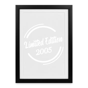 Fête d’anniversaire 2005 en édition limitée - Affiche encadrée (27 × 37 cm) - noir - Devant