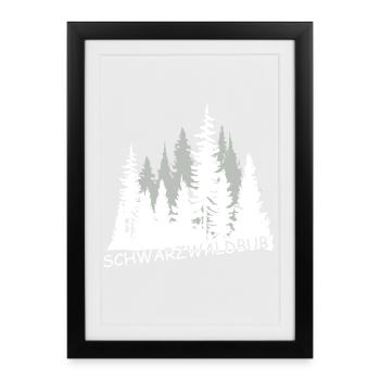 Schwarzwaldbub - Gerahmtes Poster (27 × 37 cm) - Schwarz - Vorne