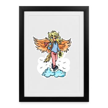 Cloud migration - Framed poster (27 × 37 cm) - black - Front