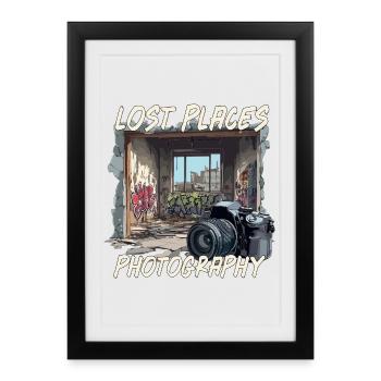 Lost Places Photography - Gerahmtes Poster (27 × 37 cm) - Schwarz - Vorne