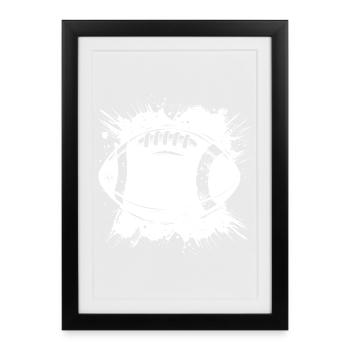 Graphismes de football - Affiche encadrée (27 × 37 cm) - noir - Devant