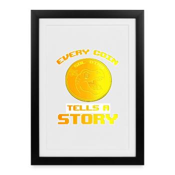 Cent - Affiche encadrée (27 × 37 cm) - noir - Devant