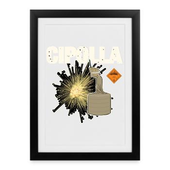 Cipolla Pyro - Framed poster (27 × 37 cm) - black - Front