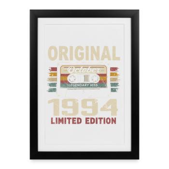 Born in October 1994 | Vintage Gift October 1994 - Framed poster (27 × 37 cm) - black - Front