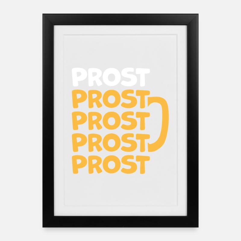 Prost - Framed poster (27 × 37 cm) - black