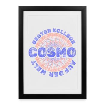 Cosmo as a given name - Framed poster (27 × 37 cm) - black - Front