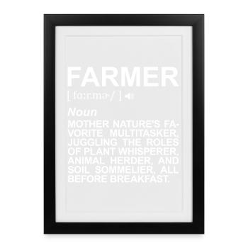 Définitions de Bauer - Affiche encadrée (27 × 37 cm) - noir - Devant