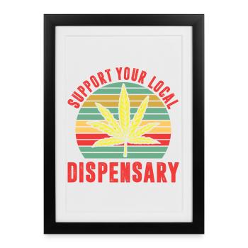 Tenues de fumeurs drôles - Affiche encadrée (27 × 37 cm) - noir - Devant