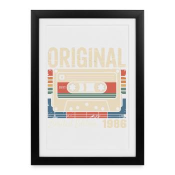 40th Anniversary - Vintage Gift 1986 - Framed poster (27 × 37 cm) - black - Front