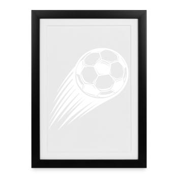 Soccer Ball Icon - Framed poster (27 × 37 cm) - black - Front