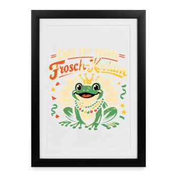 Voici mon costume de grenouille - Affiche encadrée (27 × 37 cm) - noir - Devant