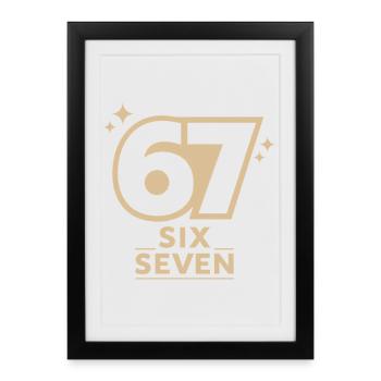67 - Affiche encadrée (27 × 37 cm) - noir - Devant