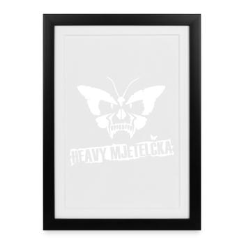 HEAVY MJETELČKA - Framed poster (27 × 37 cm) - black - Front