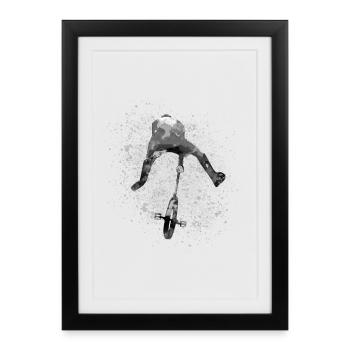 Unicycle | Unicycling Freestyle - Framed poster (27 × 37 cm) - black - Front