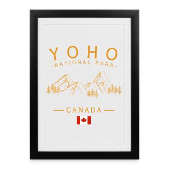 Yoho National Park Canada - Framed poster (27 × 37 cm) - black - Front