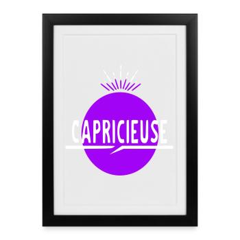 Capricious - Framed poster (27 × 37 cm) - black - Front