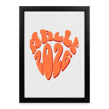 Malle 2026 - Affiche encadrée (27 × 37 cm) - noir - Devant