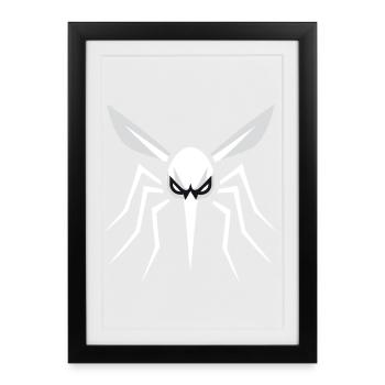 Mosquito, Mosquito, Insect, Evil - Framed poster (27 × 37 cm) - black - Front