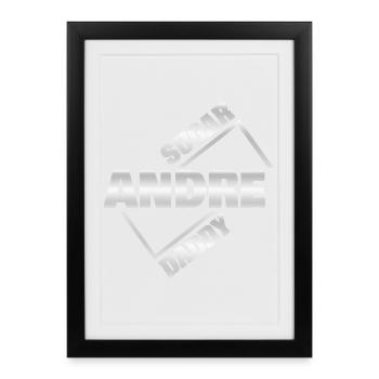 Money Andre - Affiche encadrée (27 × 37 cm) - noir - Devant