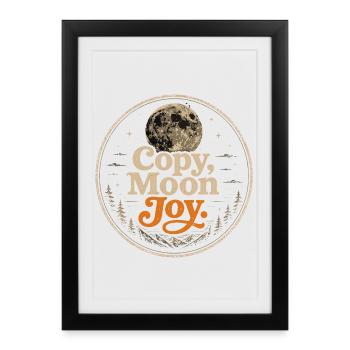 Lunar Joy Celestial Vintage Design - Framed poster (27 × 37 cm) - black - Front