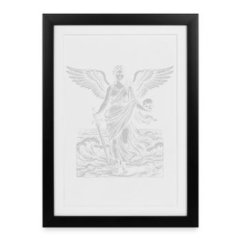 Ange Gardien de la Mer - Affiche encadrée (27 × 37 cm) - noir - Devant
