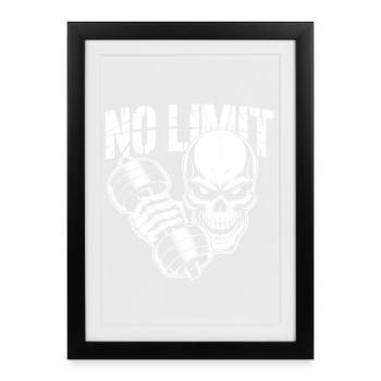 No Limit Gym - Framed poster (27 × 37 cm) - black - Front