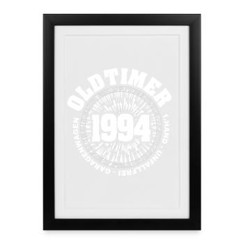 Voiture de collection 1994 - Affiche encadrée (27 × 37 cm) - noir - Devant