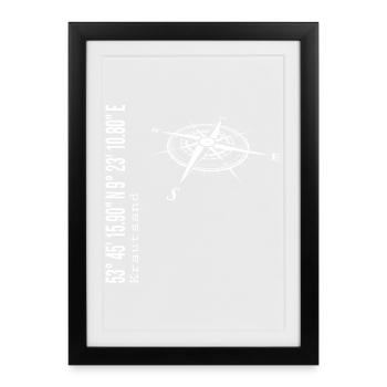 Sable de chou - Affiche encadrée (27 × 37 cm) - noir - Devant