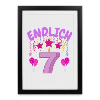 finally 7 - Framed poster (27 × 37 cm) - black - Front