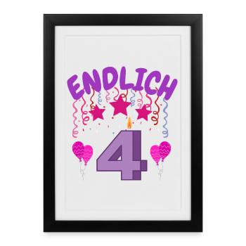 finally 4 - Framed poster (27 × 37 cm) - black - Front