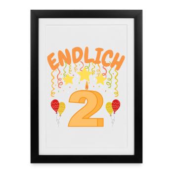 finally 2 - Framed poster (27 × 37 cm) - black - Front