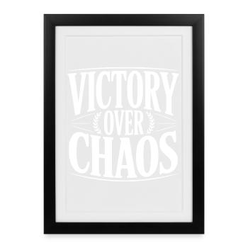 Victory Over Chaos - Framed poster (27 × 37 cm) - black - Front