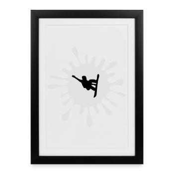 Planchistes - Affiche encadrée (27 × 37 cm) - noir - Devant