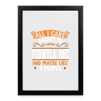 Humorous Team Quote Design - Framed poster (27 × 37 cm) - black - Front