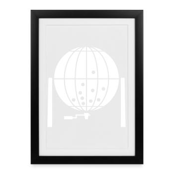 bingo - Framed poster (27 × 37 cm) - black - Front