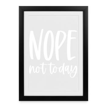 Dictons drôles - Affiche encadrée (27 × 37 cm) - noir - Devant