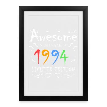 1994 - Né en 1994 - Fantastique depuis 1994 - Affiche encadrée (27 × 37 cm) - noir - Devant