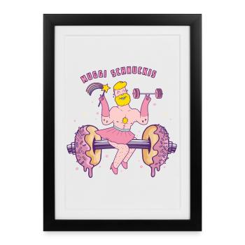 Les Muggi Schnuckis - Affiche encadrée (27 × 37 cm) - noir - Devant