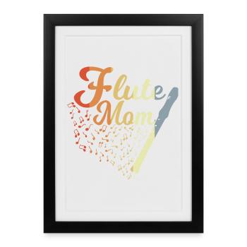 Flute Mother - Framed poster (27 × 37 cm) - black - Front