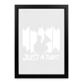 Joueurs de tuba - Affiche encadrée (27 × 37 cm) - noir - Devant