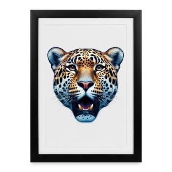 Leopard - Framed poster (27 × 37 cm) - black - Front